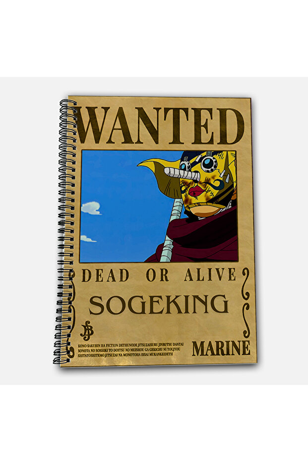 One Piece Usopp Unlined A4 School Notebook 72 Sheets Model 1 - Straw Hat Series - 2