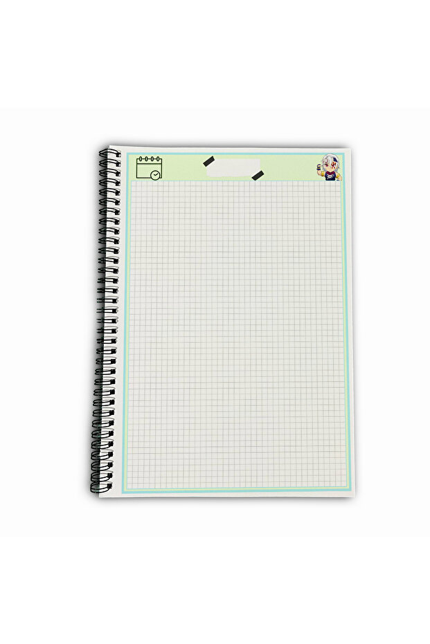 Demon Slayer Tengen Checkered A4 School Notebook 72 Sheets Model 1 - 5