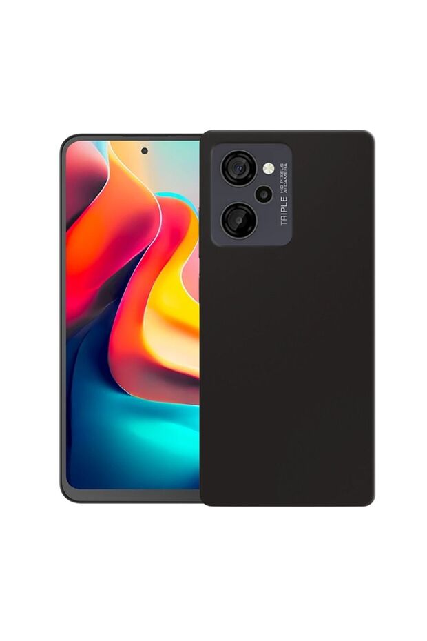 Casper Via M40 Compatible Silicone Case - Flexible Pastel Color Cover with Camera Protection - Black