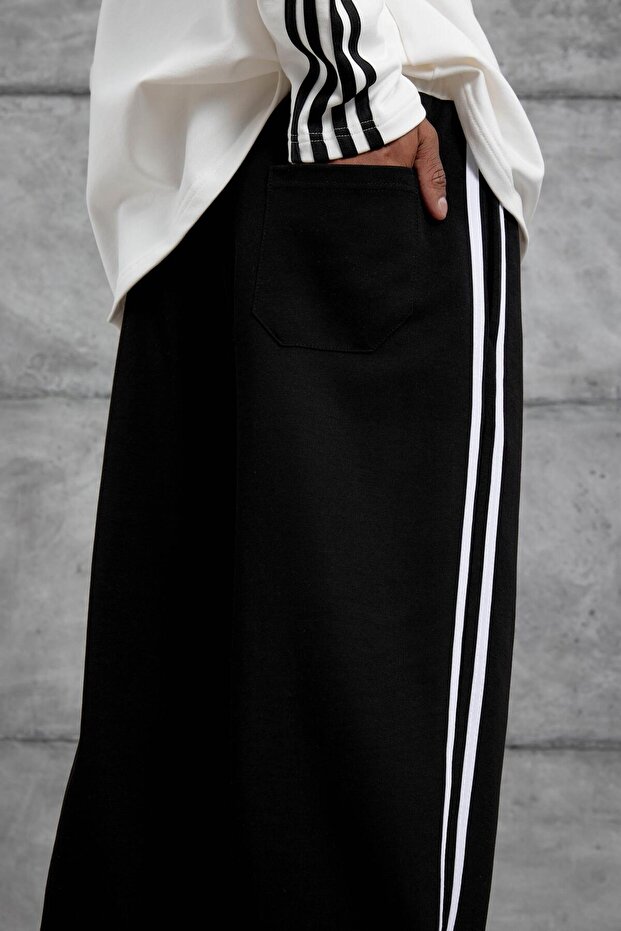 Erkek Siyah 91 Curry Pepper Baskılı Eşofman Altı - 6