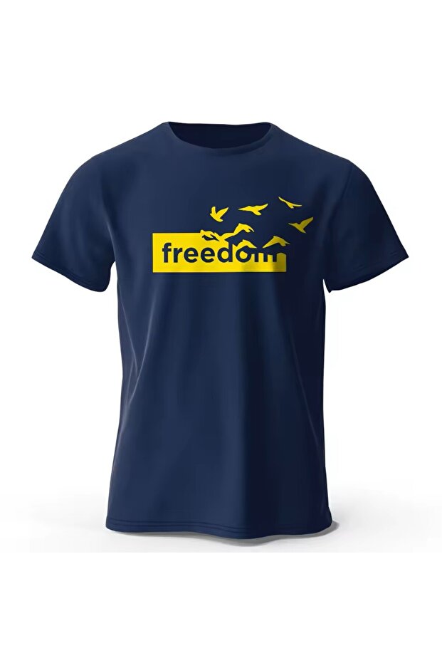Freedom Special Design Printed Men's Cotton T-Shirt