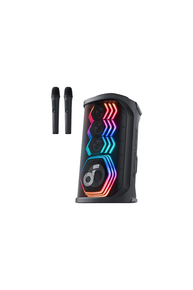 Soundcore Rave 3S 200W, Yapay Zeka Destekli Karaoke Parti Hoparlörü, Siyah - A31A3