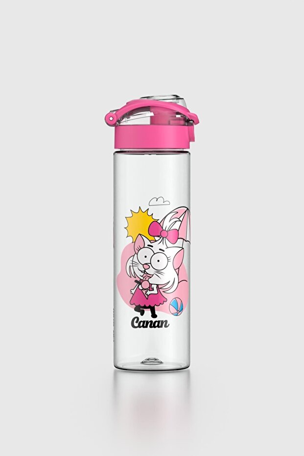 Saga Kral Şakir Desenli 630 ml Tritan Çocuk Matara 222030 Pembe - 1