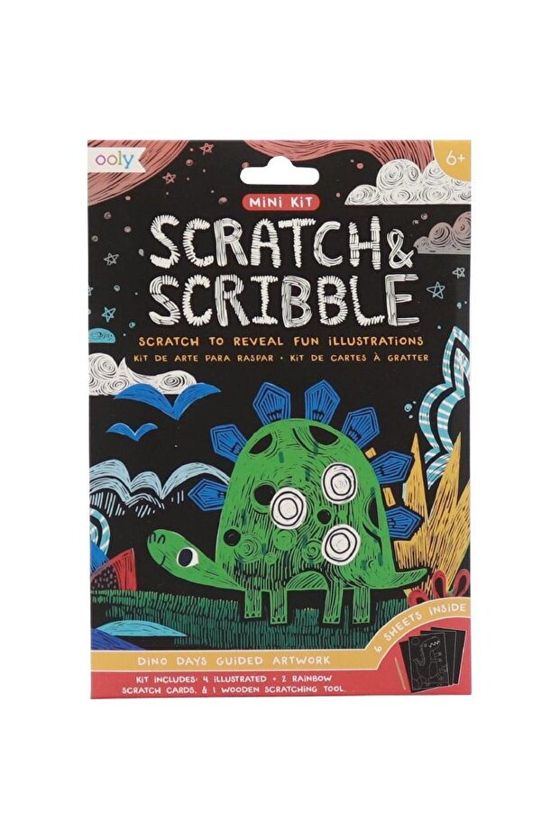 أعمال فنية إرشادية من Scratch & Scribble Dino Days - 1