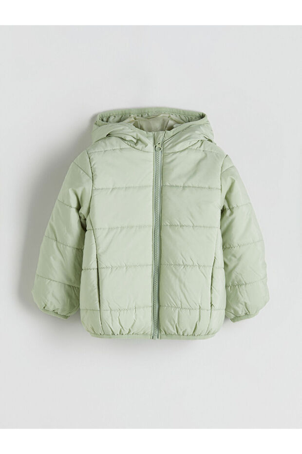Hooded Girl's Puffer Coat