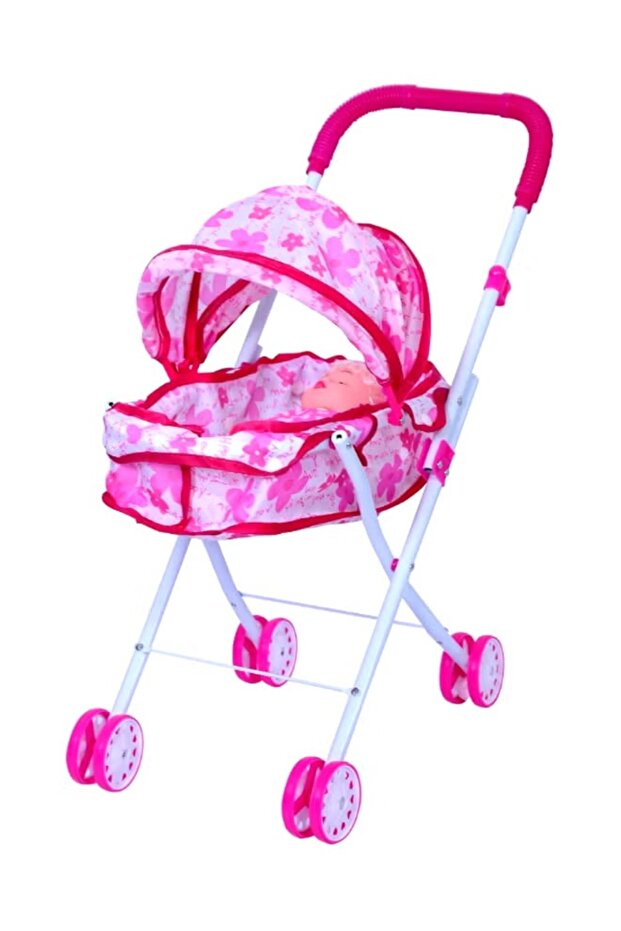 عربة أطفال قابلة للطي مع دمية - 2