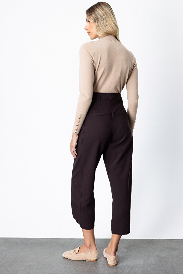 بنطلون بجيوب فليتو وأزرار على الأرجل - 6