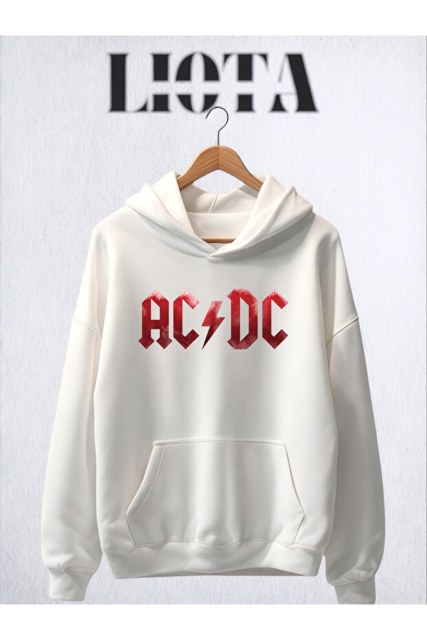 Acdc Printed Oversize Cotton Sweatshirt