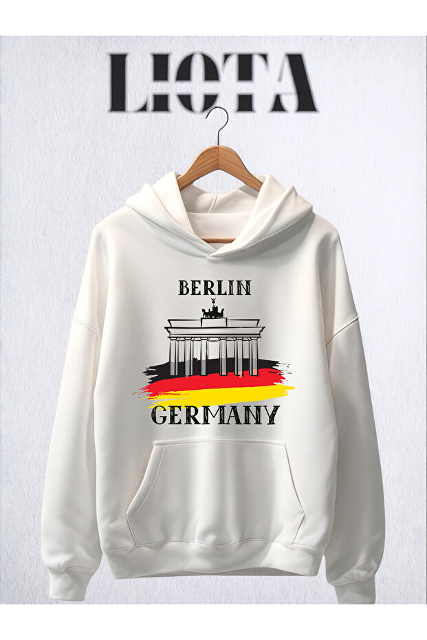 Berlin Printed Oversize Cotton 3 Thread Sweatshirt