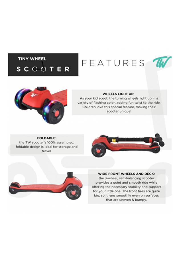 سكوتر تايني وييل أحمر كرزي - 2