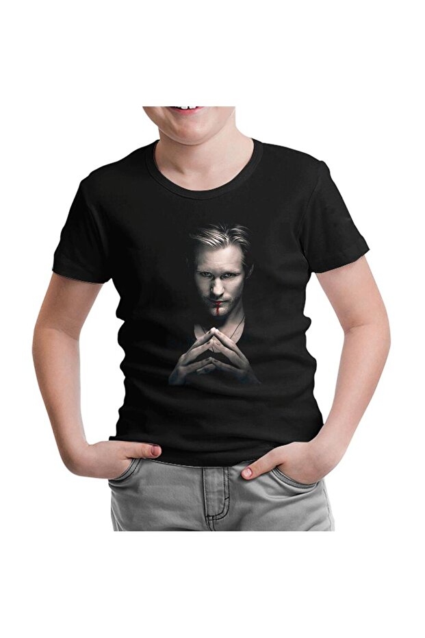 True Blood - Eric Northman Black Kids Tshirt