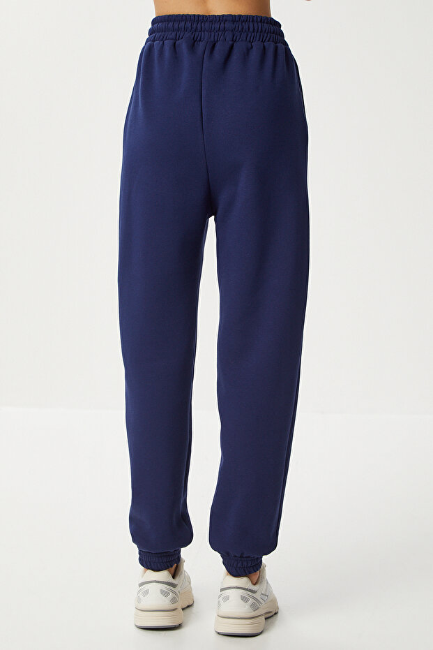 Şardonlu Jogger Örme Eşofman Altı LCR0099 LACİVERT - 5