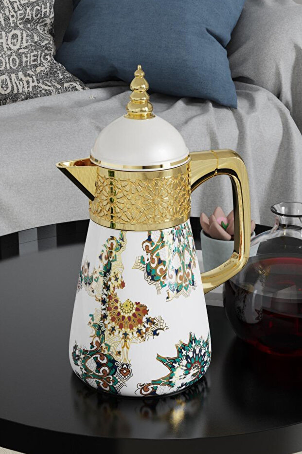 ترمس قهوة/شاي مزخرف (دلة ترمس حرارية).