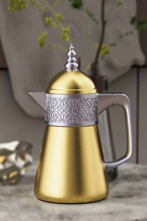 ترمس قهوة/شاي مزخرف (دلة ترمس حرارية).