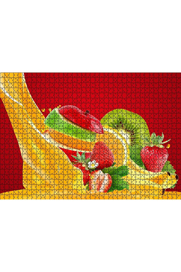 Cakasepetim Sliced Fruits and Juice 1000 Piece Puzzle Jigsaw Mdf (Wood)