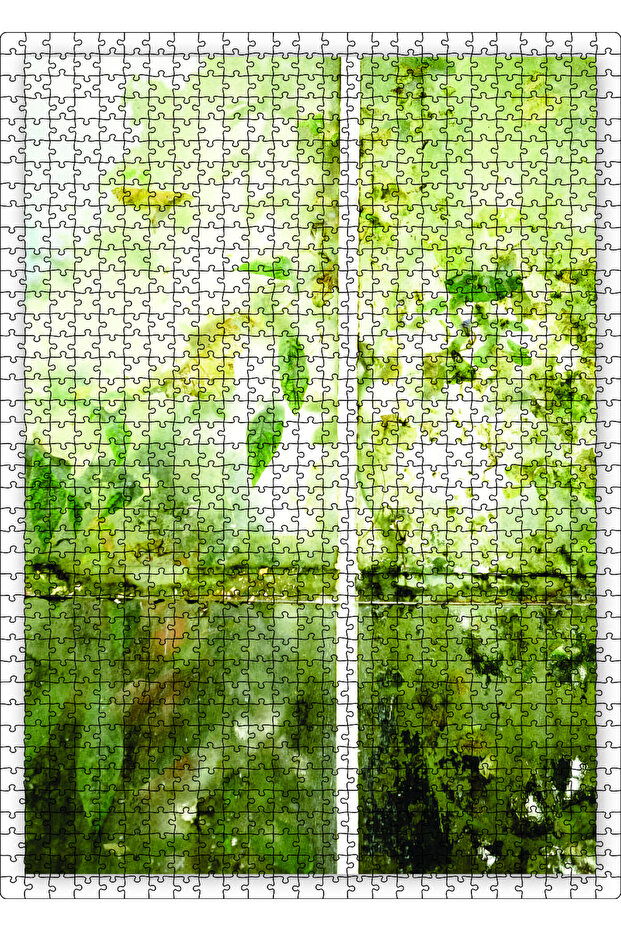 Cakasepetim Glass Wall Vintage 1000 Piece Puzzle Jigsaw Mdf (Wood)
