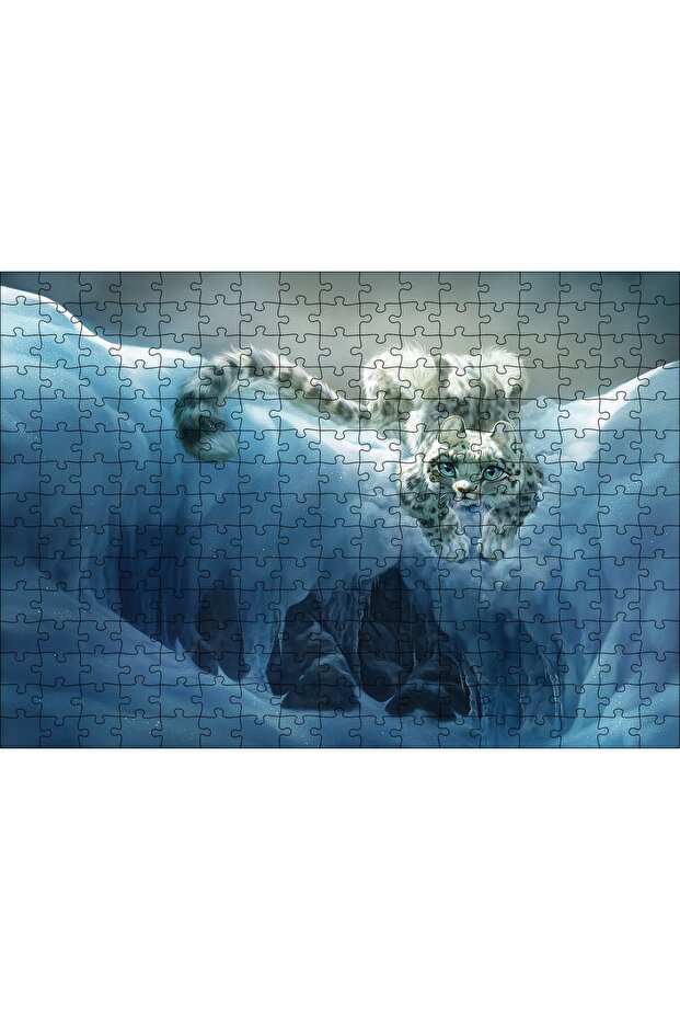 Cakasepetim Cute Lynx among the Mountains 120 Piece Puzzle Jigsaw Mdf (Wood)