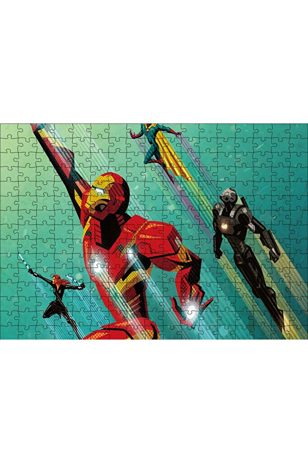 Cakasepetim Civil War Iron Man Rising 120 Piece Puzzle Jigsaw Mdf (Wood)