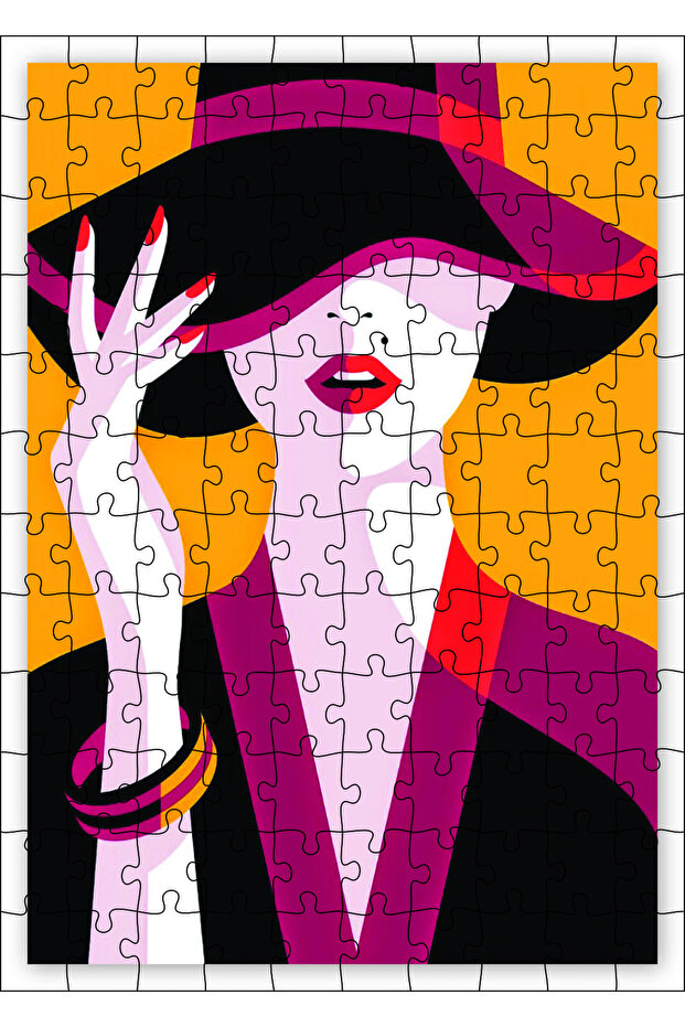 Cakasepetim Stylish Woman 120 Piece Puzzle Jigsaw Mdf (Wood)