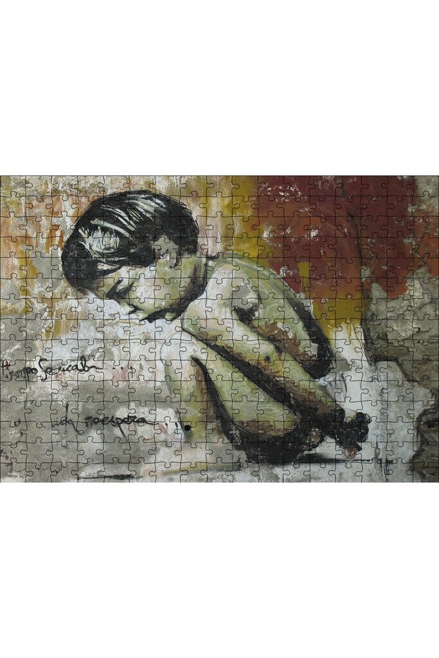 Cakasepetim Wall Drawing Painting Children's 120 Piece Puzzle Jigsaw Mdf (Wood)
