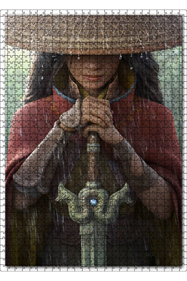Cakasepetim Raya and the Last Dragon Movie Image 1000 Piece Puzzle Jigsaw Mdf (Wood)