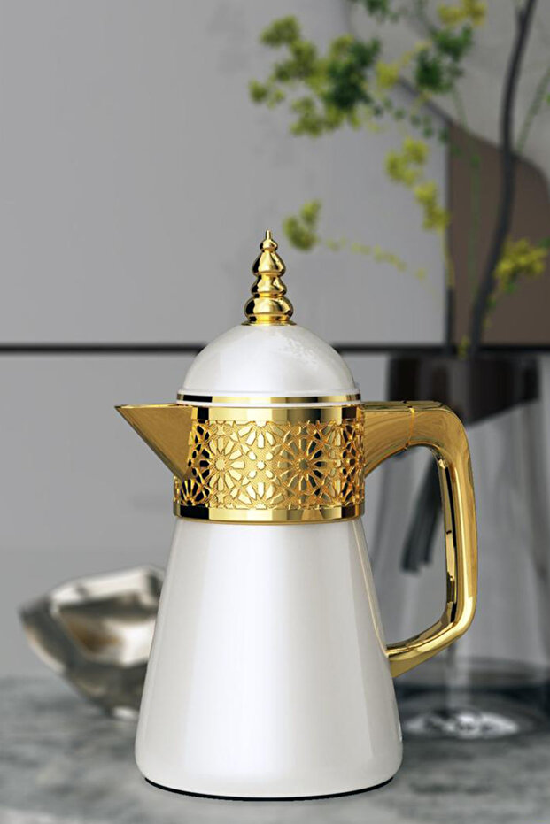ترمس قهوة/شاي مزخرف (دلة ترمس حرارية).