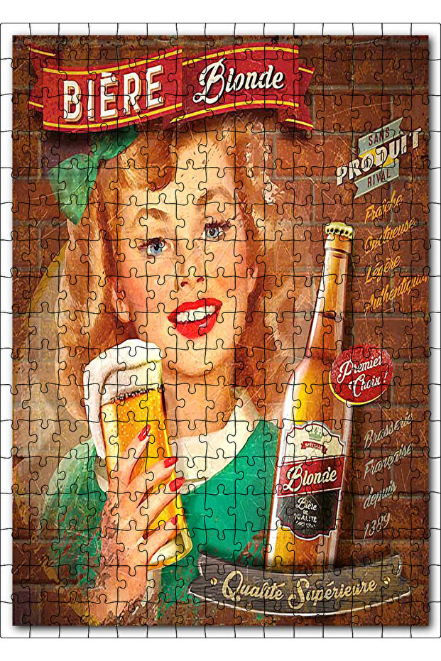 Cakasepetim Blonde Beer Poster Image 255 Piece Puzzle Jigsaw Mdf (Wood)