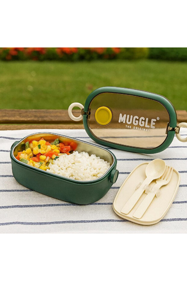 MS-06 304 Paslanmaz Çelik Geniş Tek Bölmeli Yemek Kabı 750 ml - 4