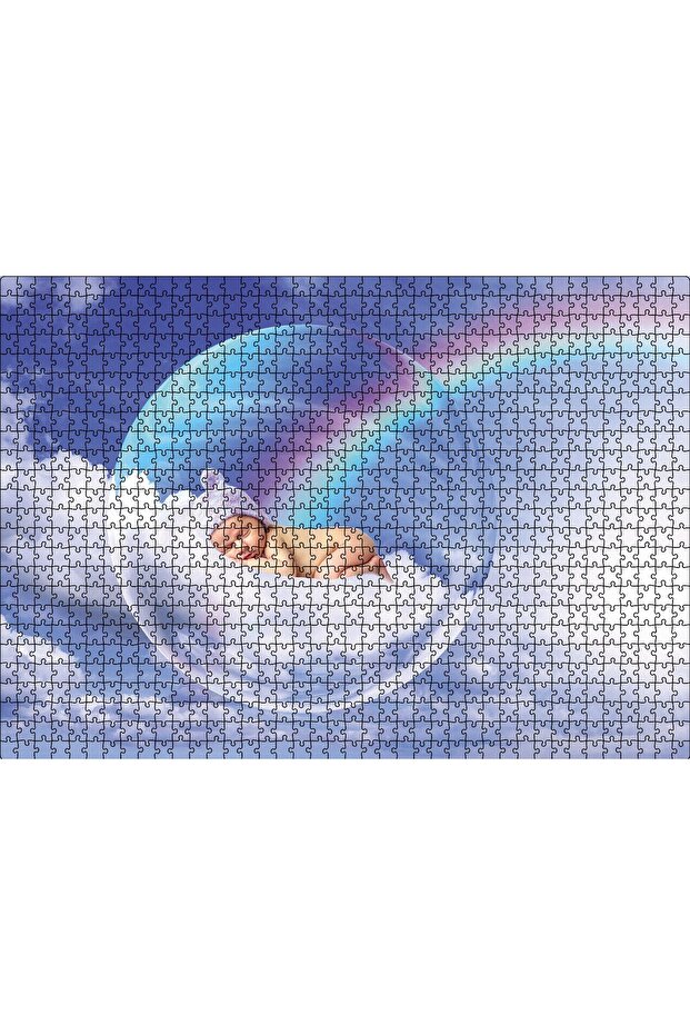 Cakasepetim the Baby in a Bubble in the Clouds 1000 Piece Puzzle Jigsaw Mdf (Wood)