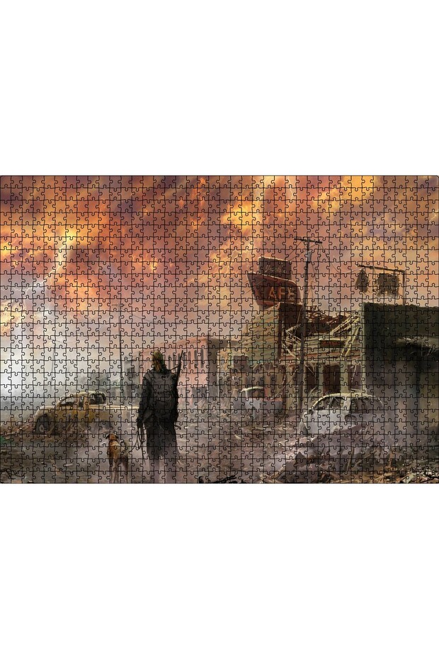 لغز صور لعبة نهاية العالم من كاكاسيبتيم، 1000 قطعة، مصنوع من الخشب المضغوط (MDF)