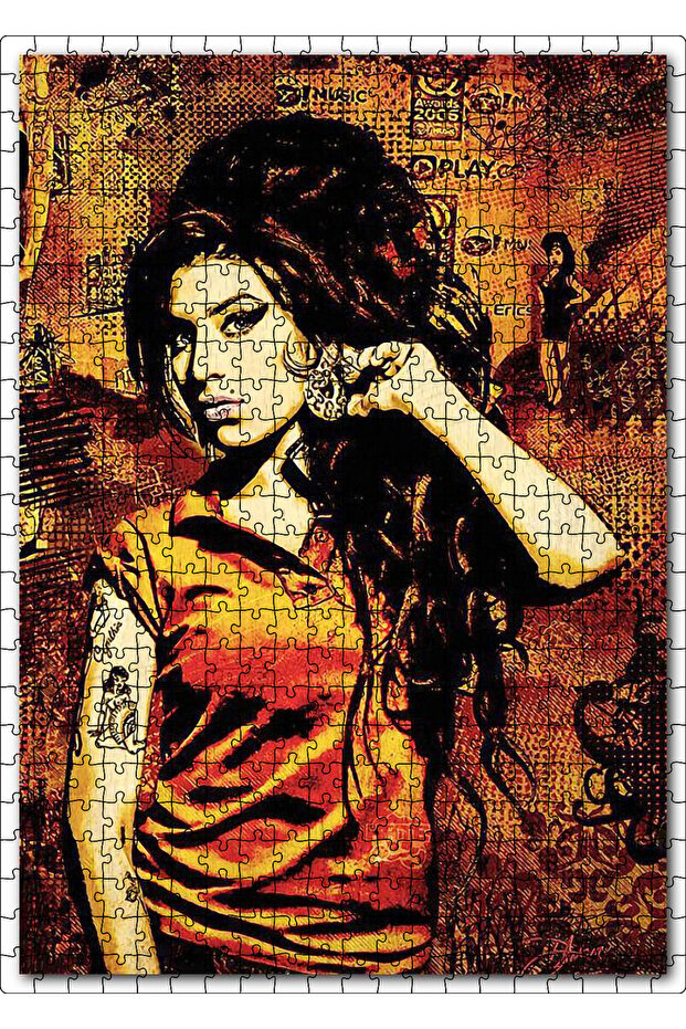 Cakasepetim Amy Winehouse Poster Image 500 Piece Puzzle Jigsaw Puzzle Mdf (Wood)