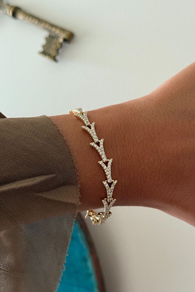 Xuping full zircon stone bracelet