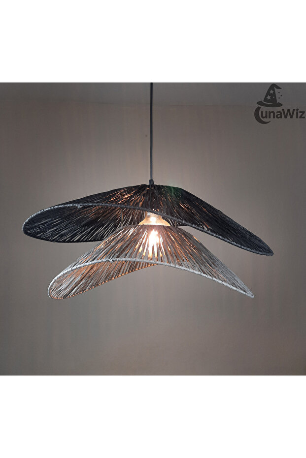 İstiridye Kağıt Rafya Avize - 4