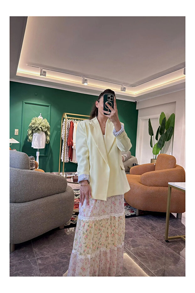 BLAZER CEKET SARI - 1
