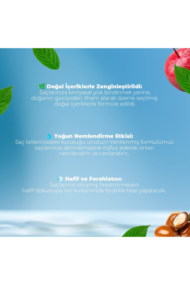 BİTKİSEL İÇERİKLİ ŞAMPUANLAR 3' LÜ SET - 3