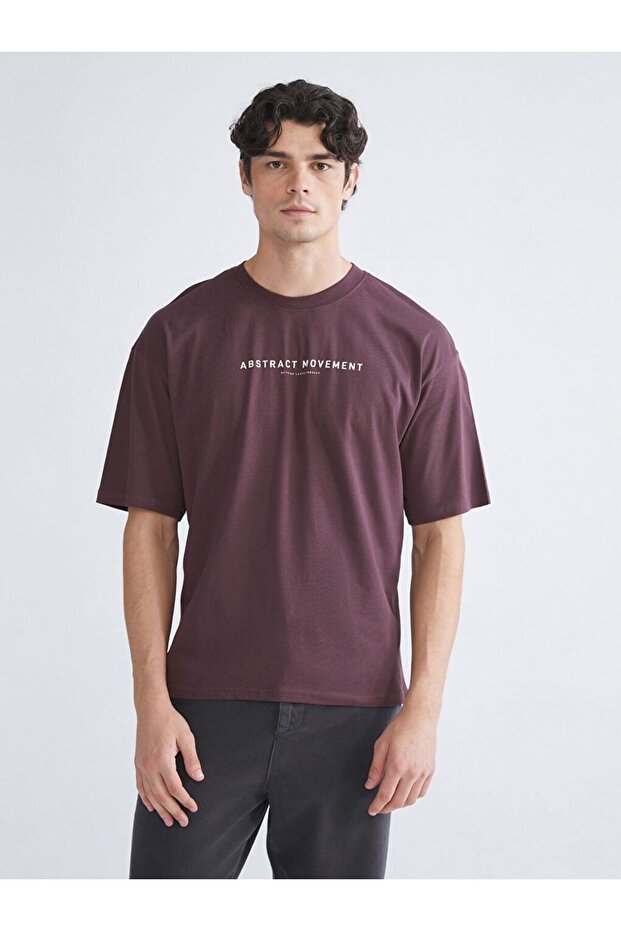 Xside Crew Neck Printed Combed Cotton Men's T-Shirt