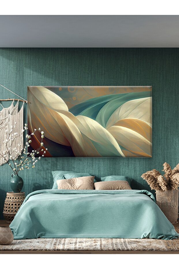 SOFT DESEN BASKILI KANVAS TABLO - 4