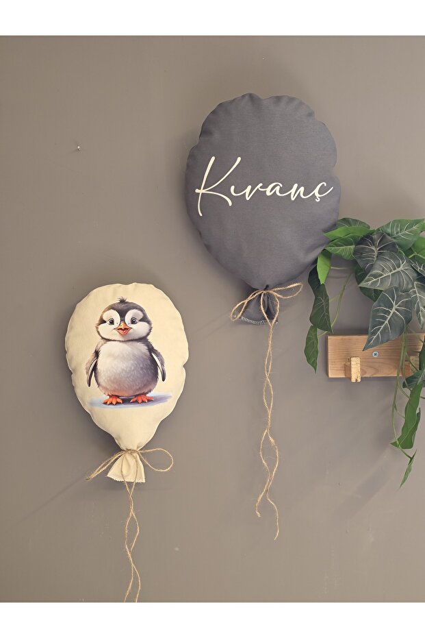 Kumaş balon kapı süsü İsime özel hastane bebek kapı süsü - 3