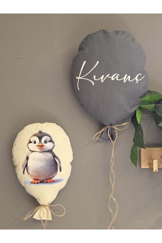 Kumaş balon kapı süsü İsime özel hastane bebek kapı süsü - 1