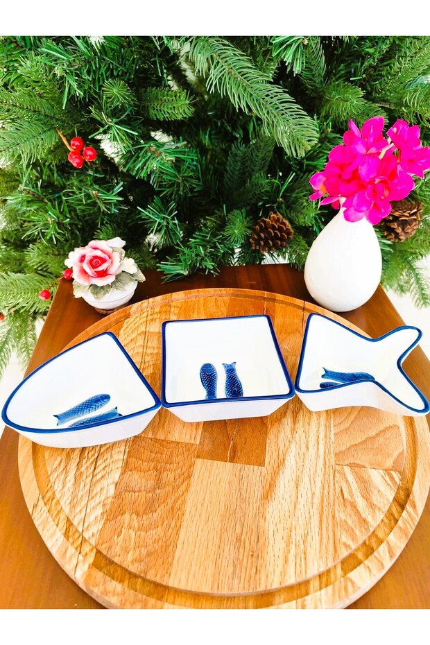 Marines Sunum Tabağı 3 Parça - 1