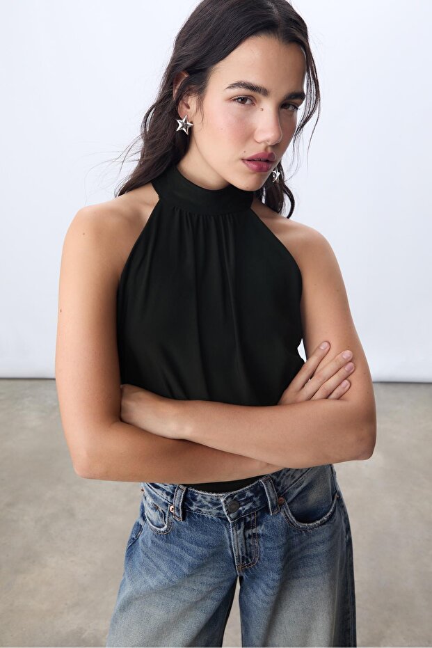 Halter kabarık body - 2