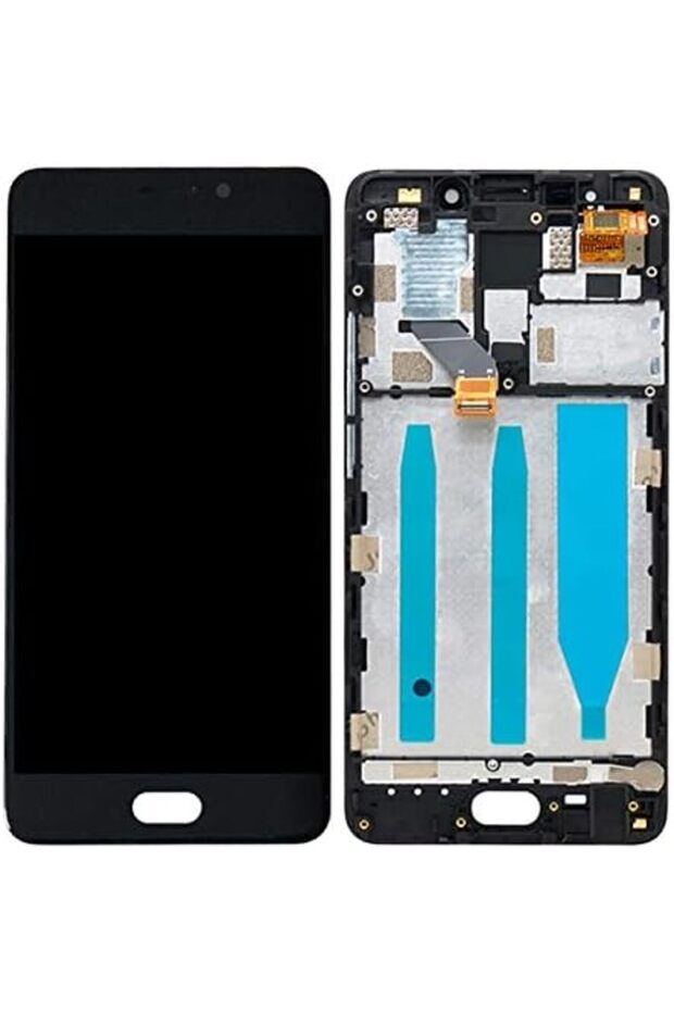 LCD Screen and Digitizer Full Assembly with Frame for Meizu M6 Note - Black - 2