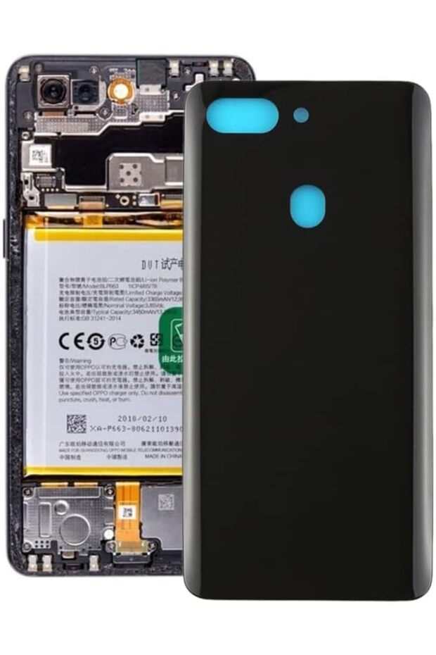 For OPPO R15 Pro Curved Back Cover (Black)
