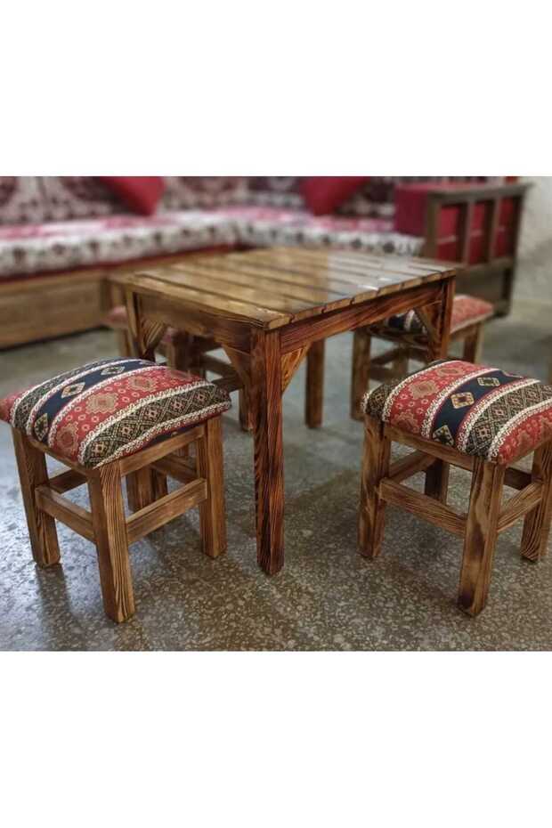 Ahşap Tabure Takımı - 1