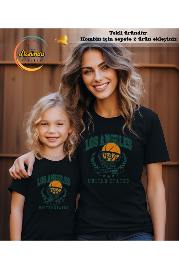 Los Angeles Printed Unisex T-Shirt - Family Matching T-Shirt (Add 2 Items to Make a Matching Set)
