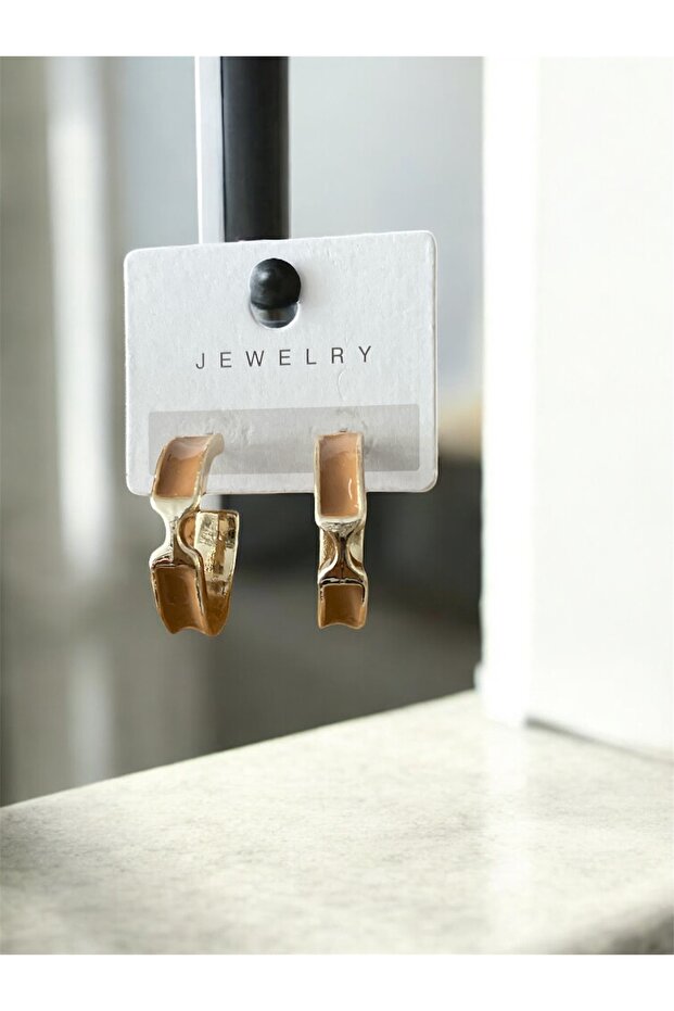 Hue Brown Hoop Earrings