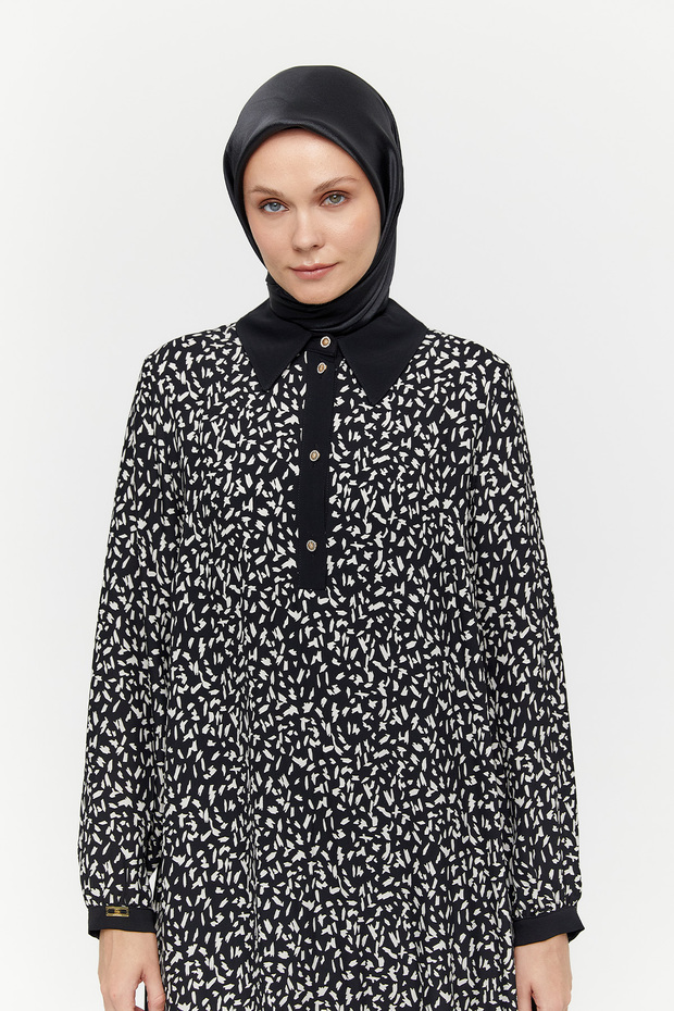 Piliseli Desenli Tunik - 4