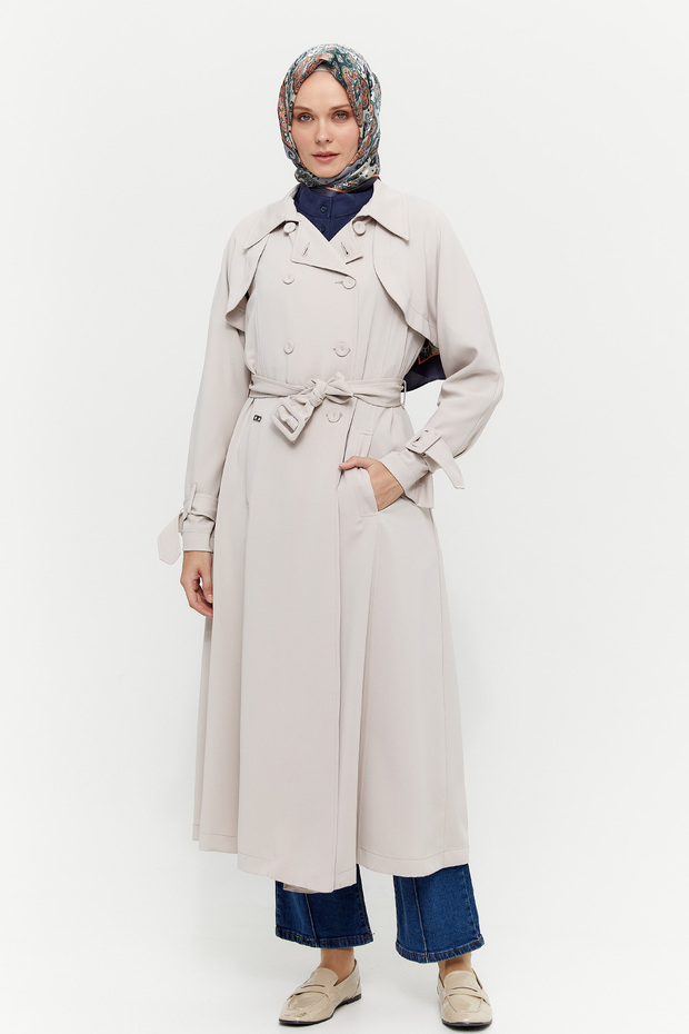 Bolerolu Krep Pardösü - 1