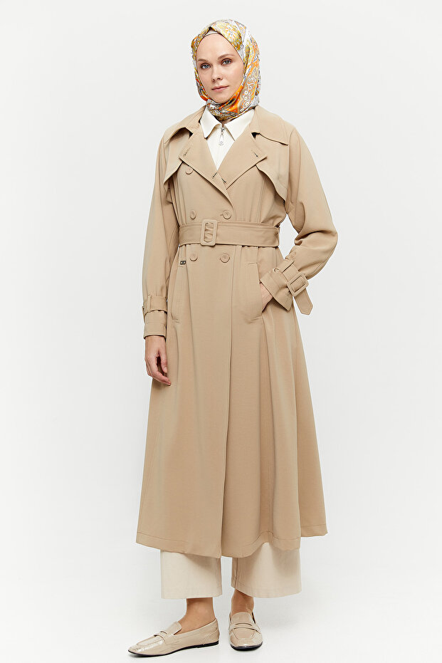 Bolerolu Krep Pardösü - 2