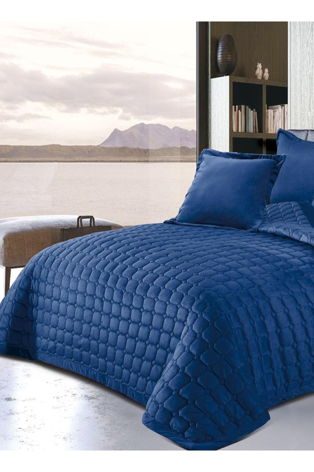 Soft Velvet Comforter set, 6 Pcs Soft Bedding Set, King Size 220x240cm - 2